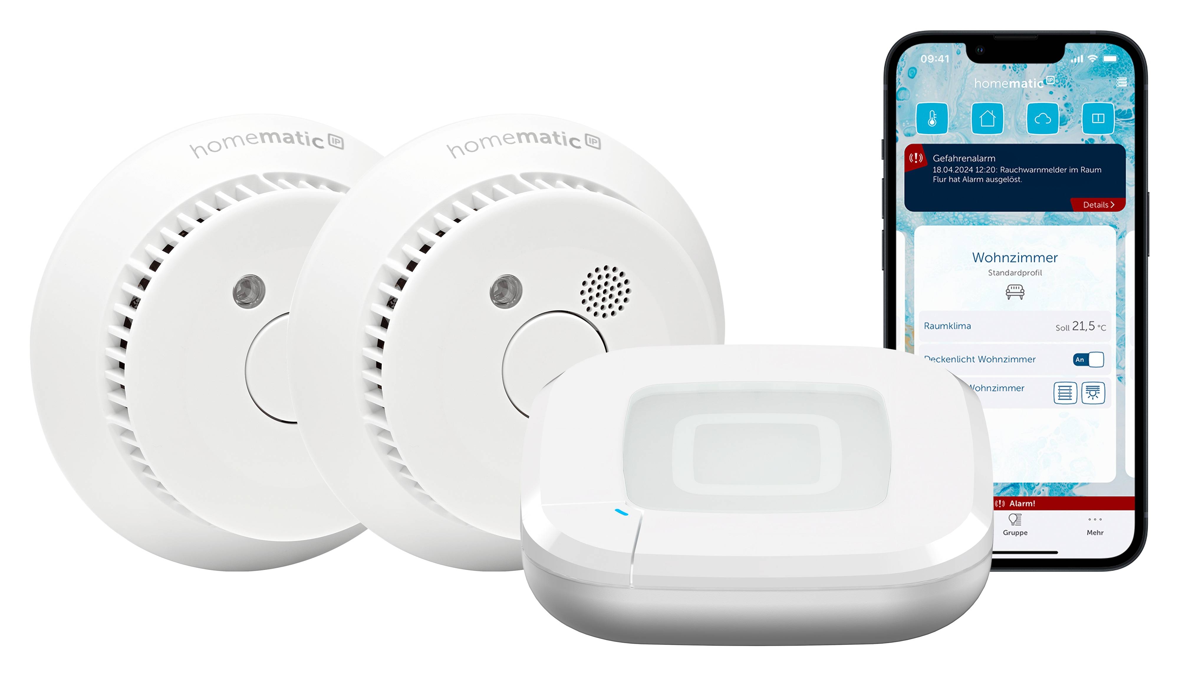 HOMEMATIC IP 162162A0 Starterset Rauchwarnmelder