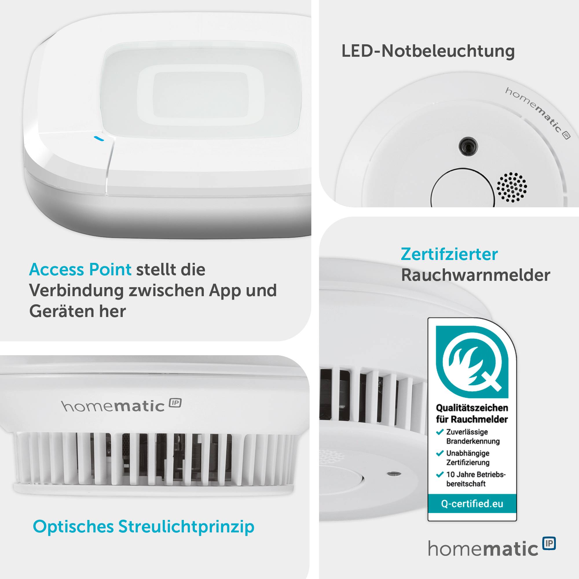 HOMEMATIC IP 162162A0 Starterset Rauchwarnmelder