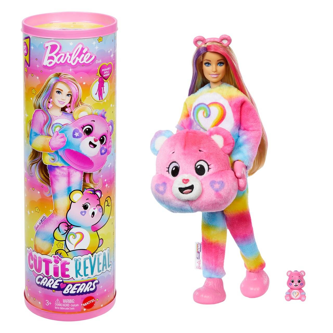 Mattel JFV60 - Barbie Licensed Cutie Reveal x Care Bears Series 2 - Togetherness Bear