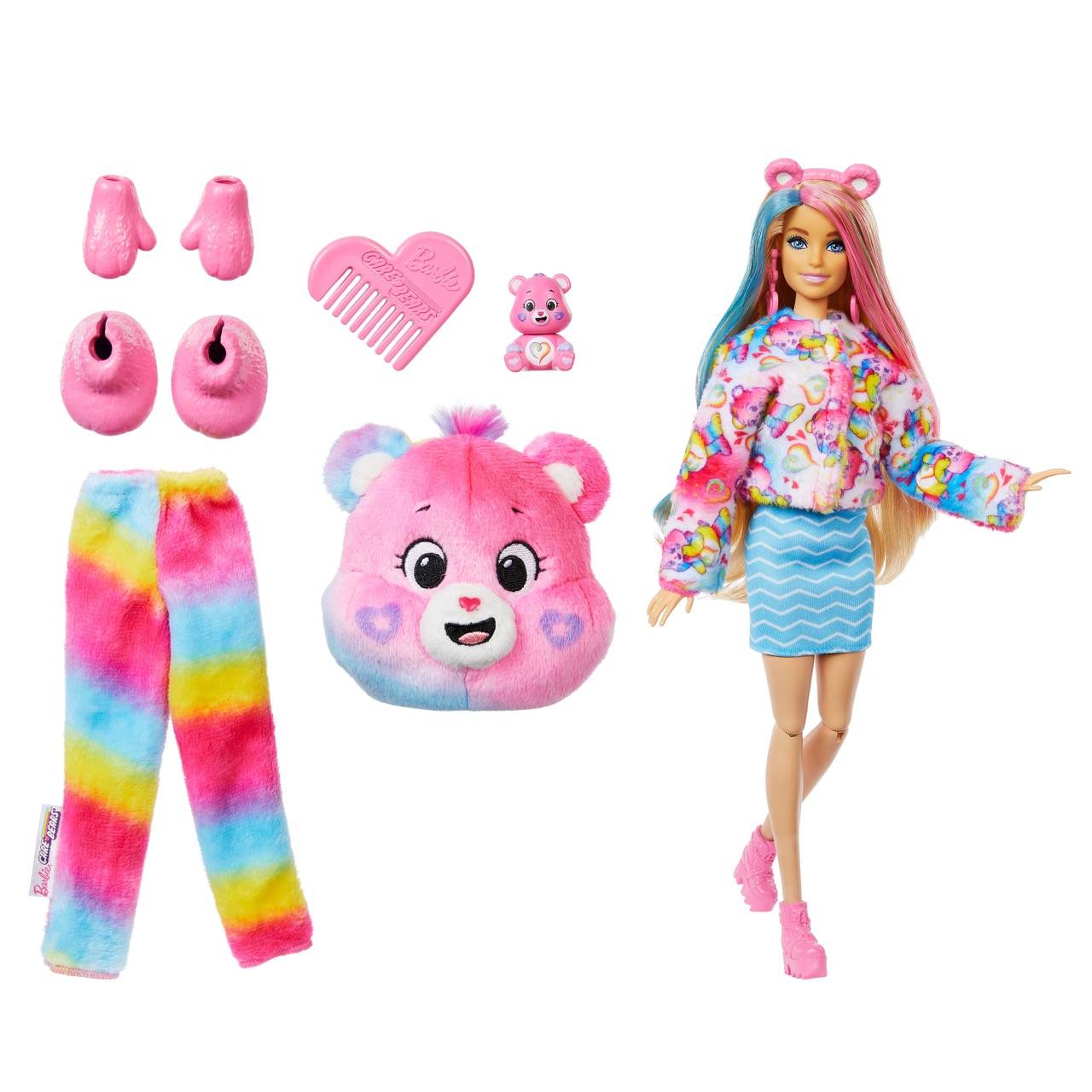 Mattel JFV60 - Barbie Licensed Cutie Reveal x Care Bears Series 2 - Togetherness Bear