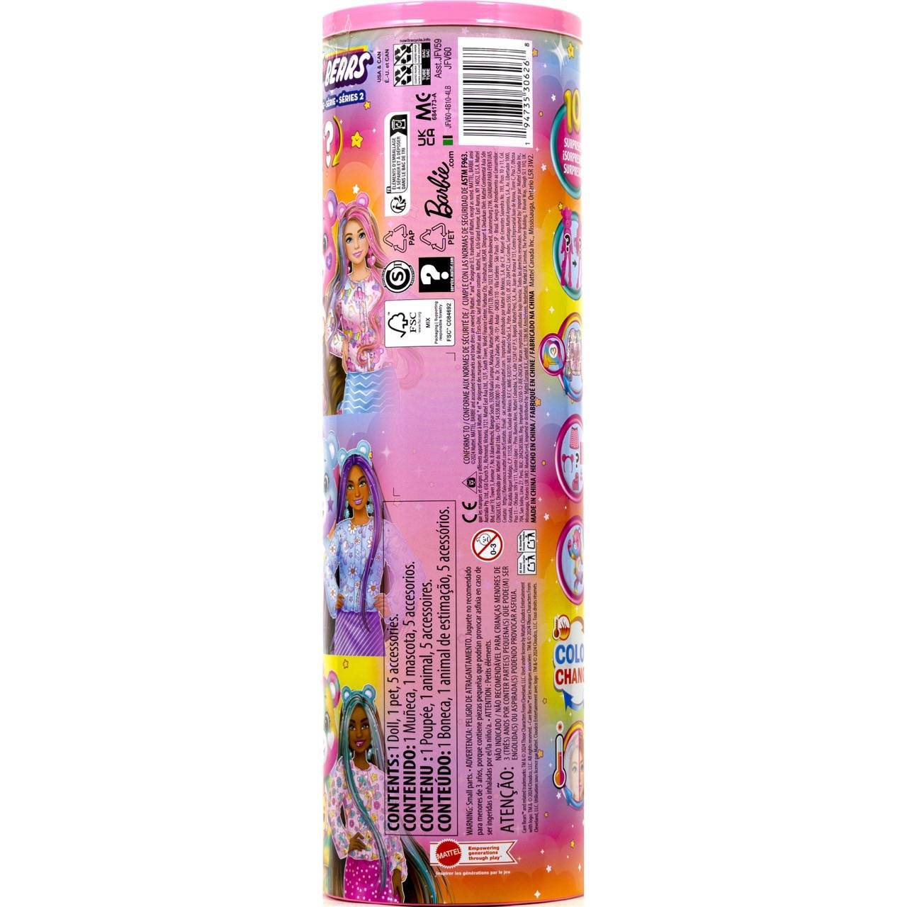 Mattel JFV60 - Barbie Licensed Cutie Reveal x Care Bears Series 2 - Togetherness Bear