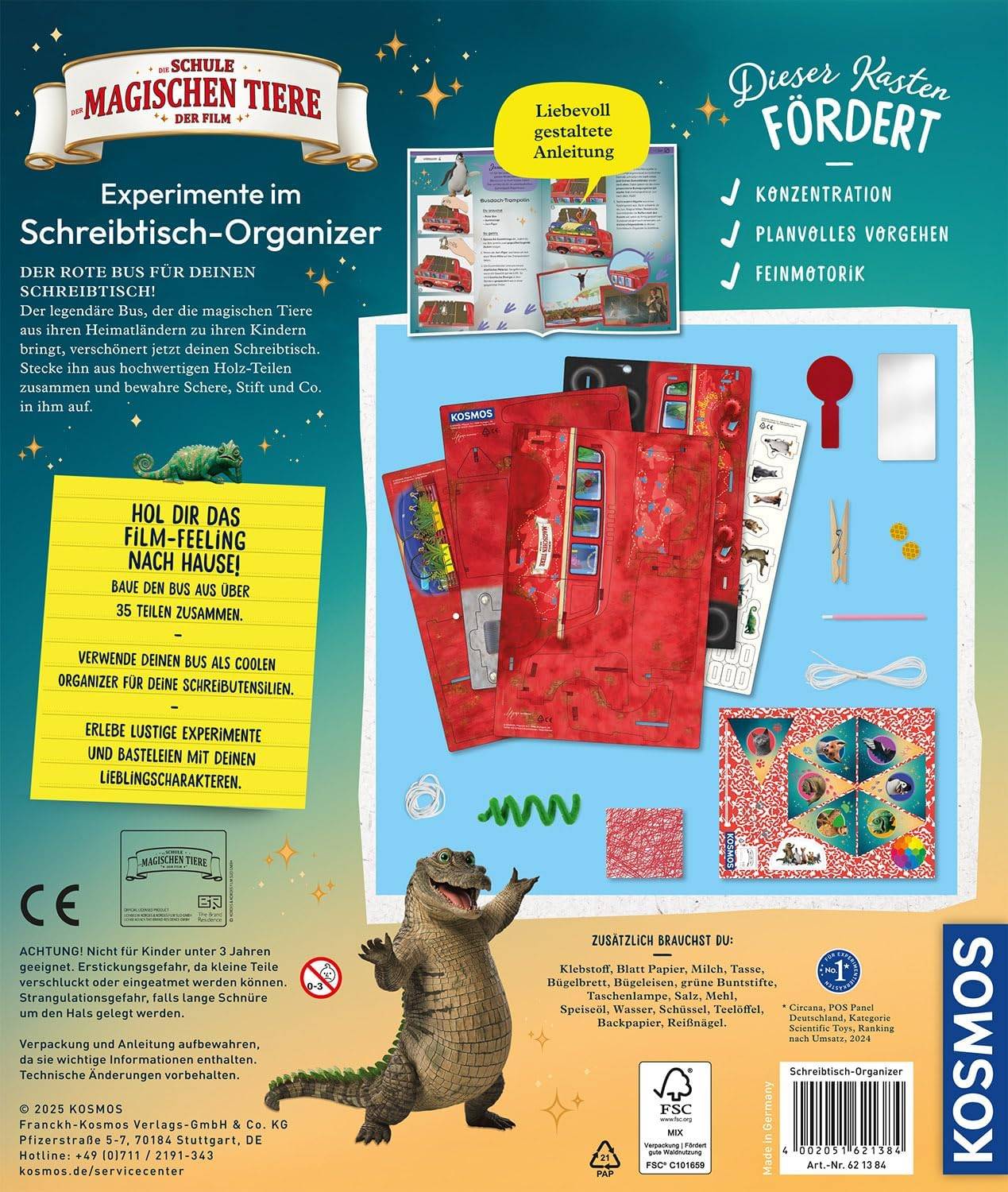 KOSMOS 621384 - Die Schule der magischen Tiere - Experimente im Schreibtisch-Organizer