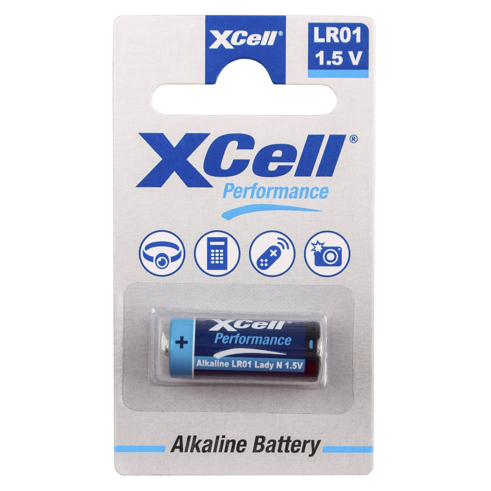 XCell Batterie Alkaline LR01, Lady, N, umweltfreundliche Verpackung, 1.5V, 1 Stück