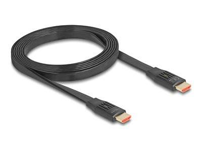 DELOCK High Speed HDMI Flachbandkabel 8K 60Hz 2m Multimedia-Technik Kabel