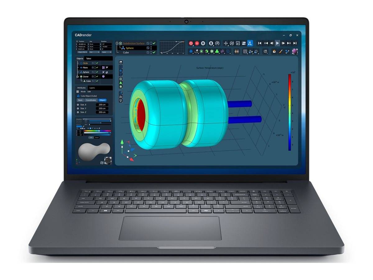 DELL Pro Max Plus 18 MB18250 Intel Core Ultra 9 285HX 45,72cm 18Zoll QHD+ 32GB 1TB SSD NVIDIA RTX 3000 WLAN W11P 3Y ProSpt