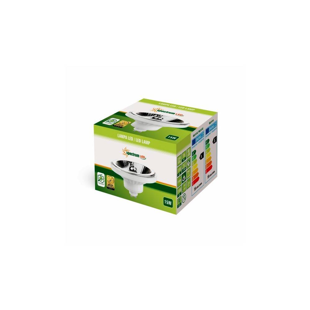 Spectrum LED AR111 GU10 Reflektor 15W 1050lm 45° Weiß 230V Neutralweiß 840 4000K