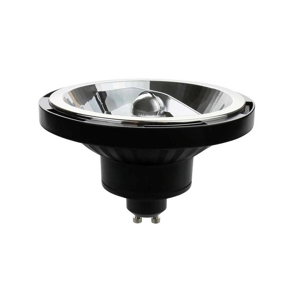 Spectrum LED AR111 GU10 Reflektor 12W = 85W 850lm 20° Schwarz 230V Neutralweiß 840 4000K