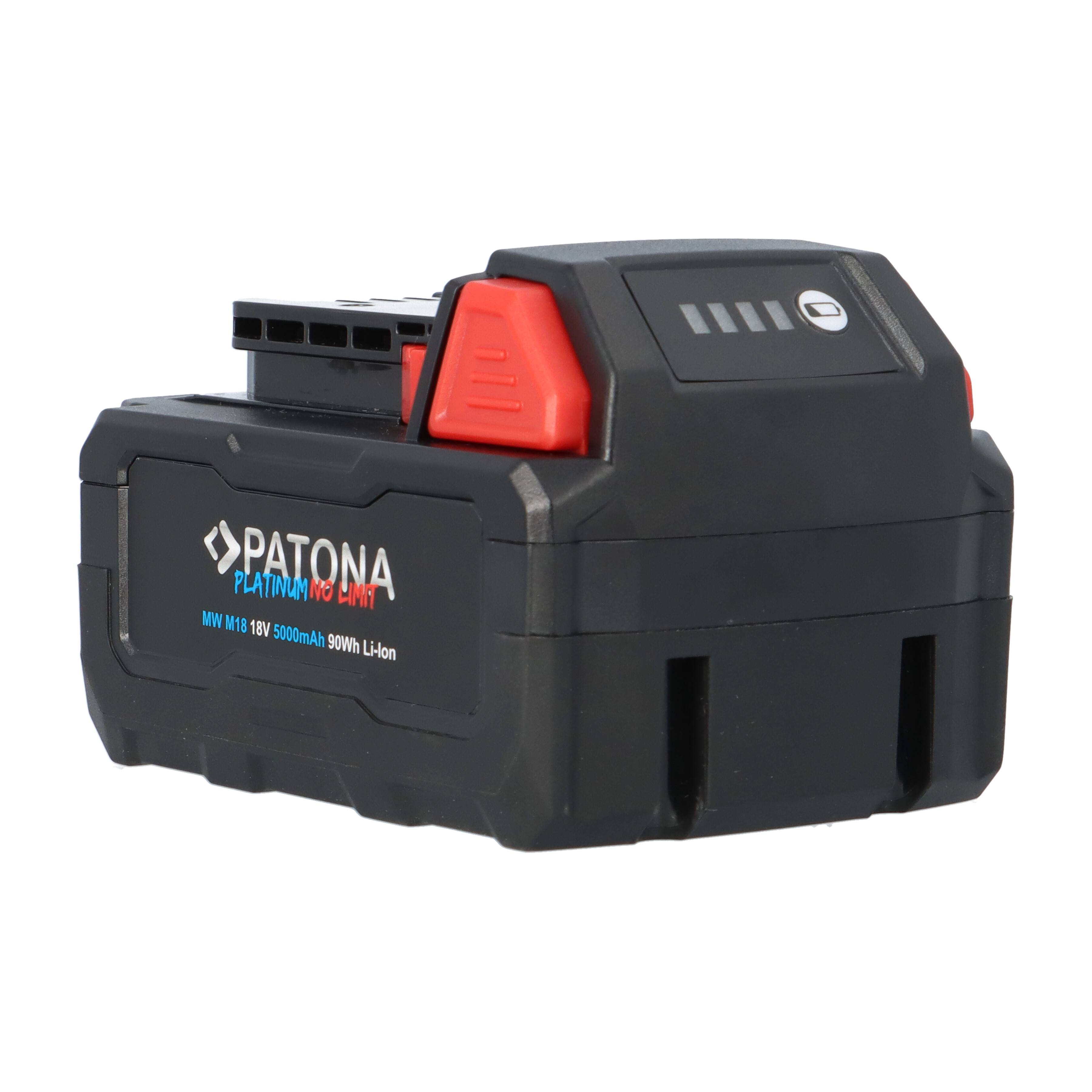 PATONA Platinum 18V Akku für Milwaukee M18 mit USB-C PD45W