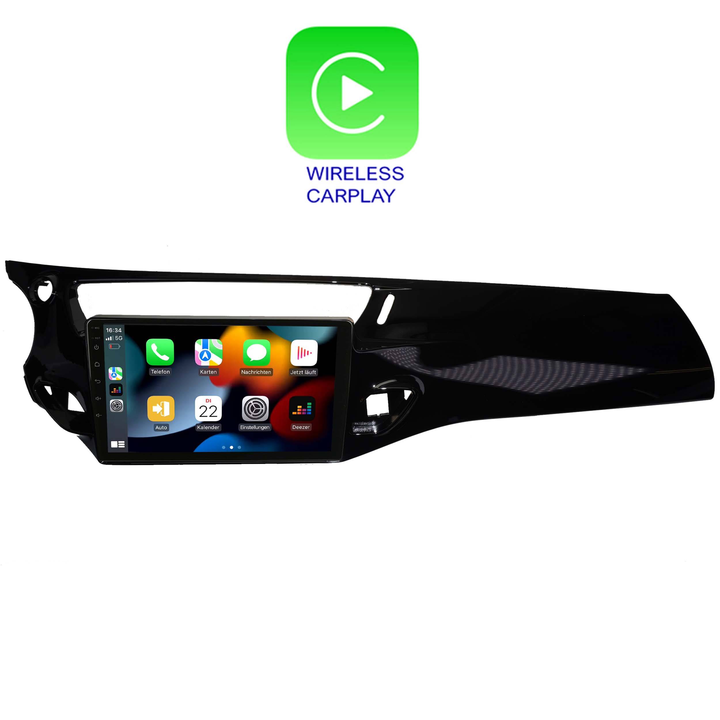 Für Citroen C3 DS3 Schwarz 9" Touchscreen Android Autoradio GPS Navi CarPlay