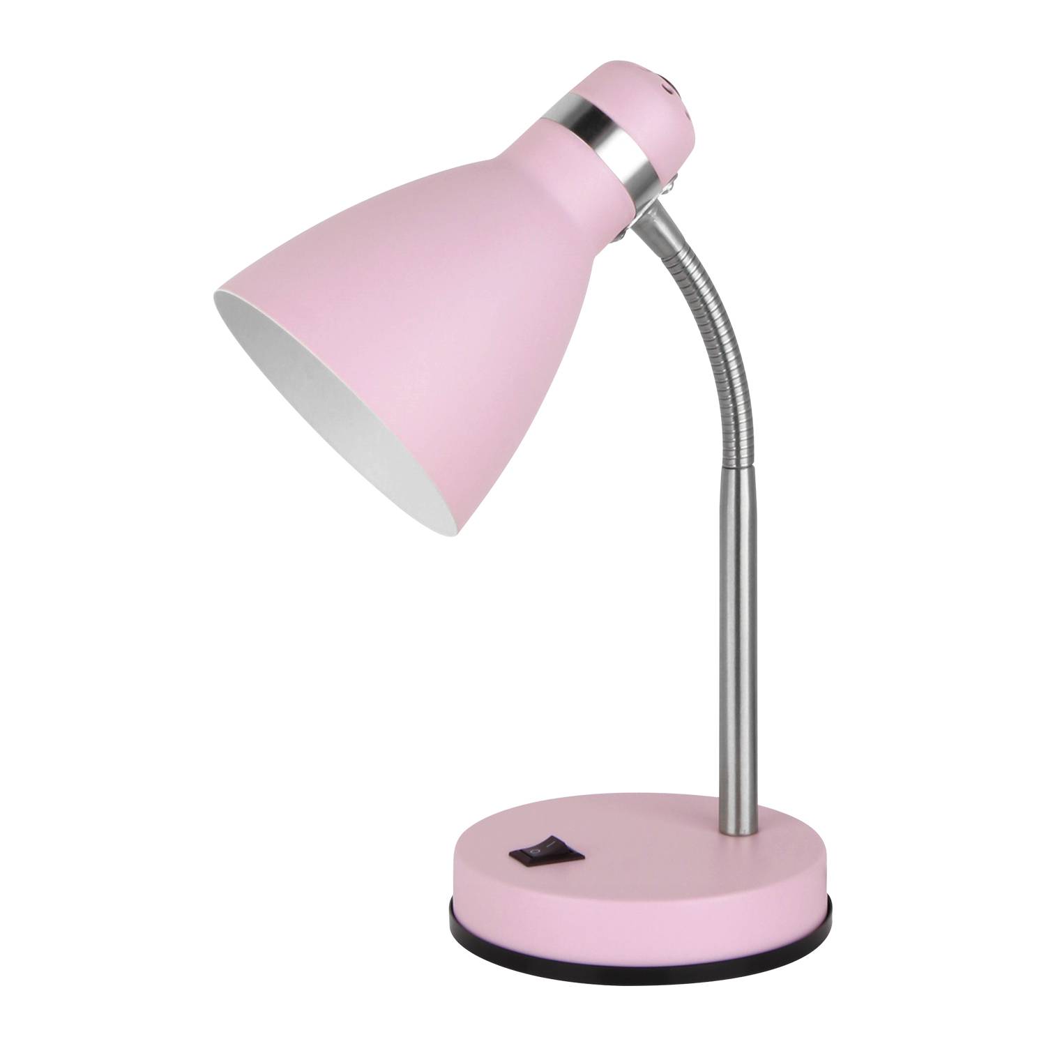 LED Universum 04894 Tischleuchte "Jasmin" rosa E27 Fassung max. 40W Metall verstellbar