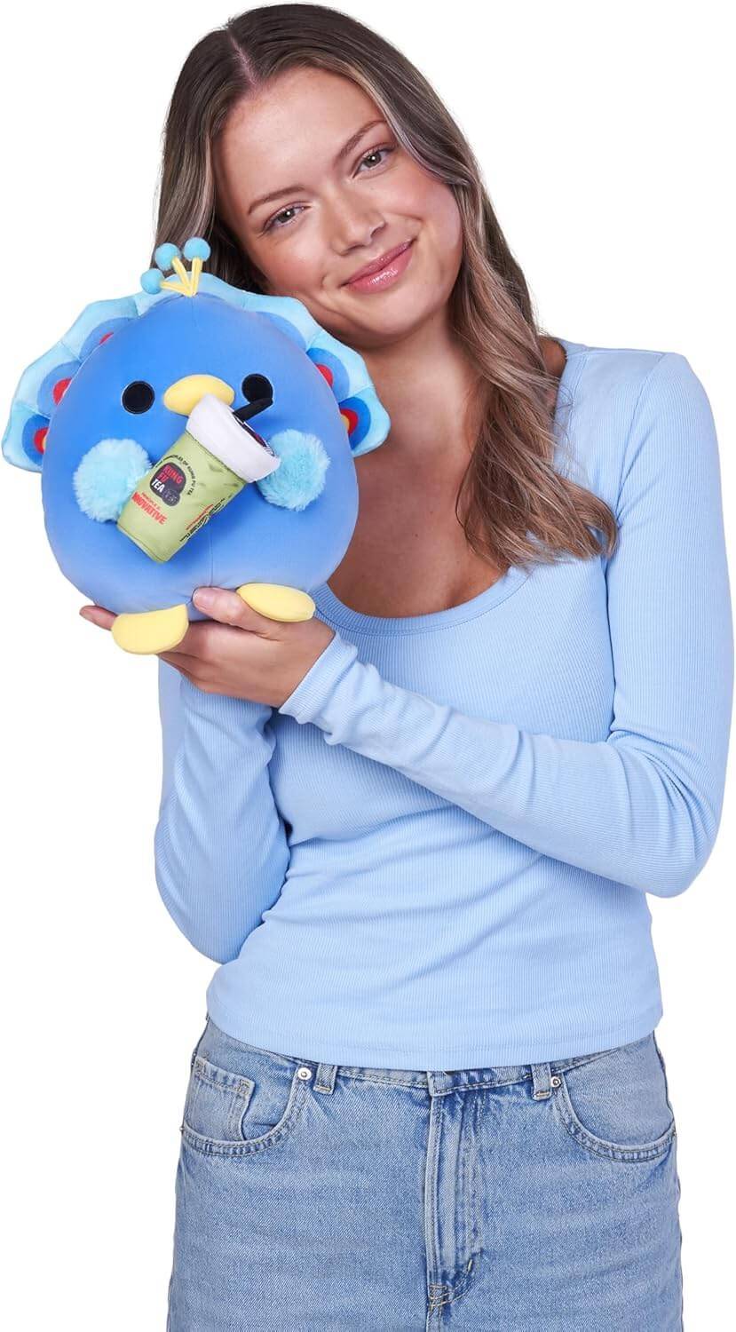 ZURU 77690V - Snackles Pfau Levi mit Kung Fu Tea Matcha, Serie 3 - Kuscheltier (20 cm)