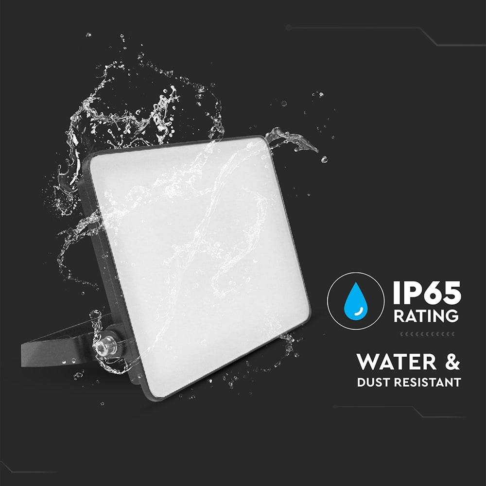 V-TAC LED-Fluter, VT-4419-FC, EEK: E, 20 W, 2400 lm, 4000 K, IP65, neutralweiß