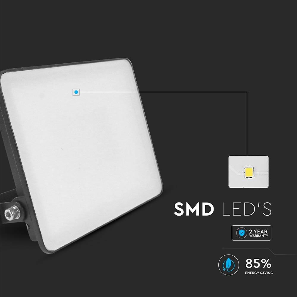 V-TAC LED-Fluter, VT-4419-FC, EEK: E, 20 W, 2400 lm, 4000 K, IP65, neutralweiß