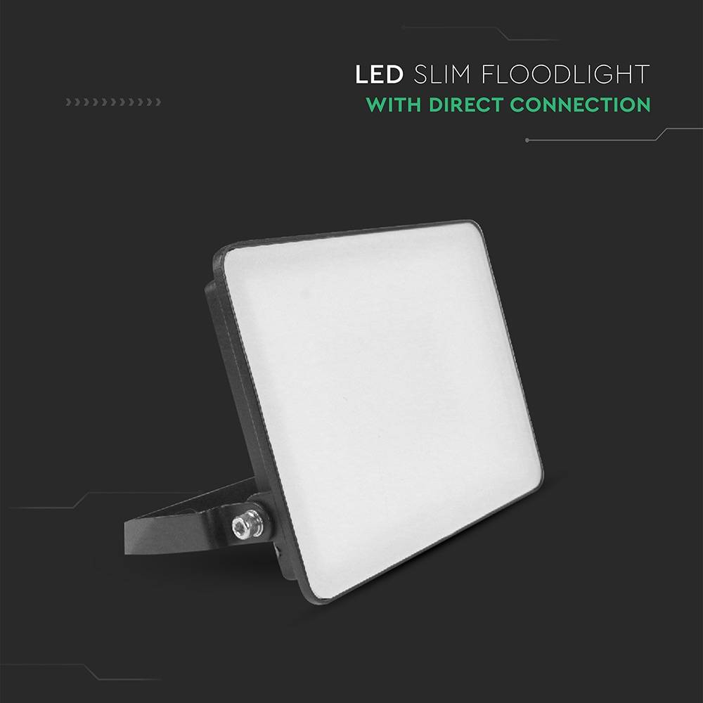 V-TAC LED-Fluter, VT-4419-FC, EEK: E, 20 W, 2400 lm, 6500 K, IP65, kaltweiß