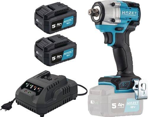 Akku-Schlagschrauber 9512-600/4 18V 5Ah 12,5mm (1/2Zoll) 4-kt.406 Nm HAZET