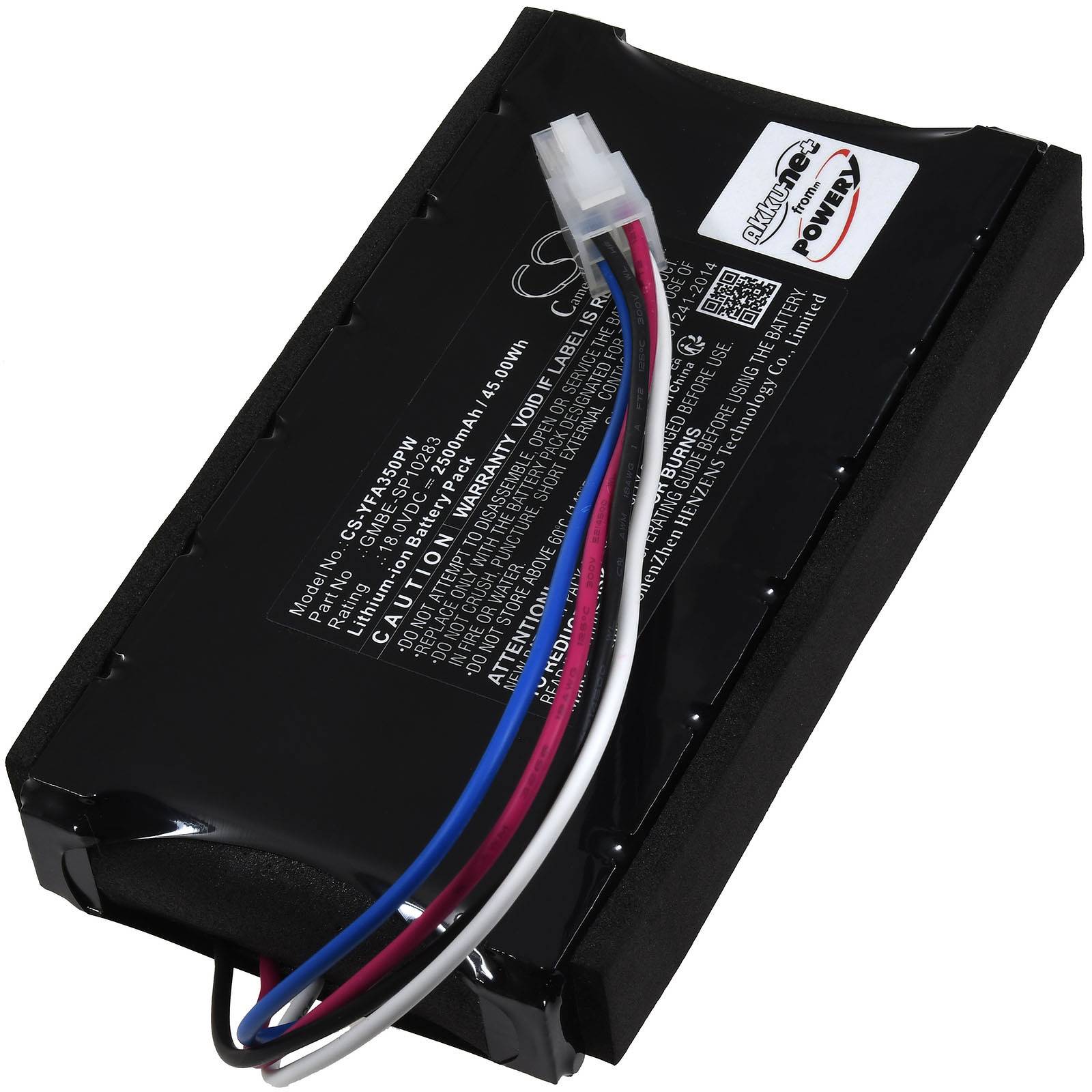 Powery Akku für Yard Force Compact 400Ri 400RiS Mähroboter, 18V, Li-Ion
