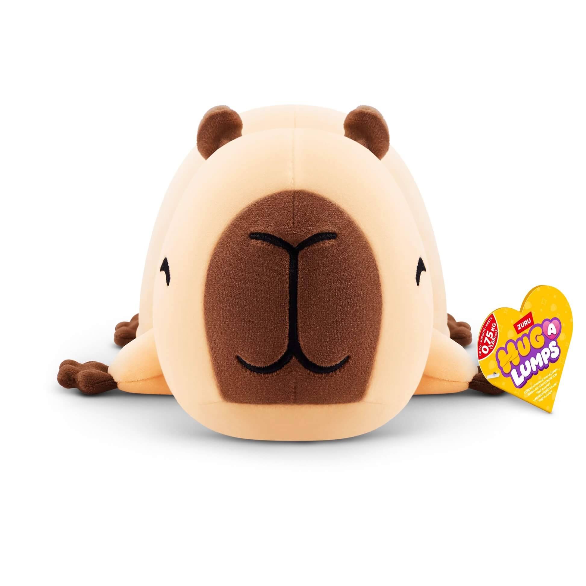 GEWICHT PRÜFEN - ZURU 14904A - Hug A Lumps Capybara Connie in Beige 35 cm - Wasserschwein Kuscheltier