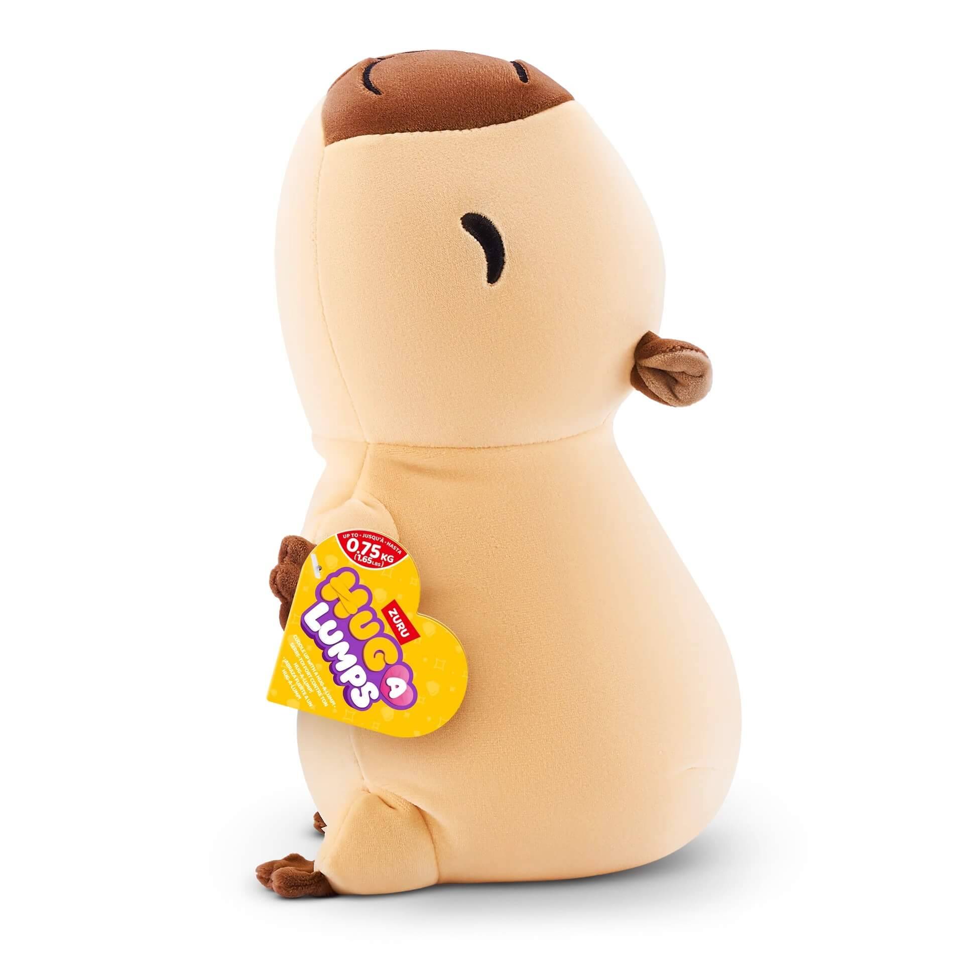 GEWICHT PRÜFEN - ZURU 14904A - Hug A Lumps Capybara Connie in Beige 35 cm - Wasserschwein Kuscheltier