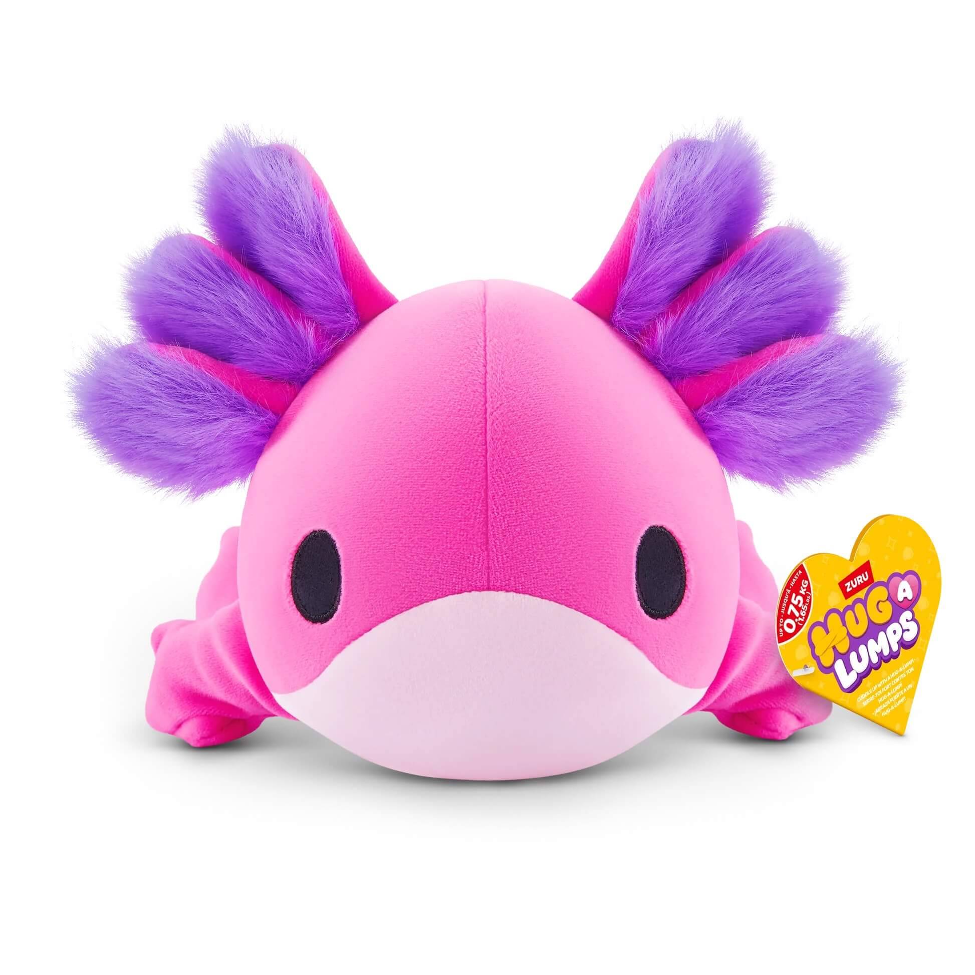 ZURU 14904D - Hug A Lumps Axolotl Ally in Pink 35 cm - Kuscheltier