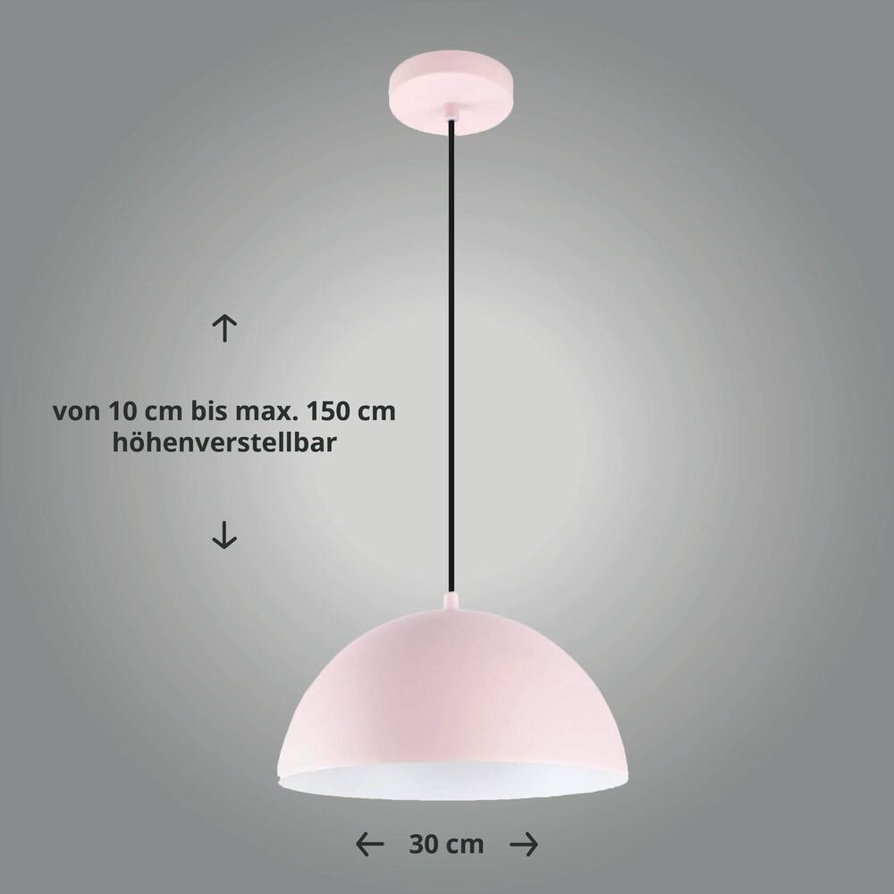 LED Universum 24302 Pendelleuchte "Jada" rosa