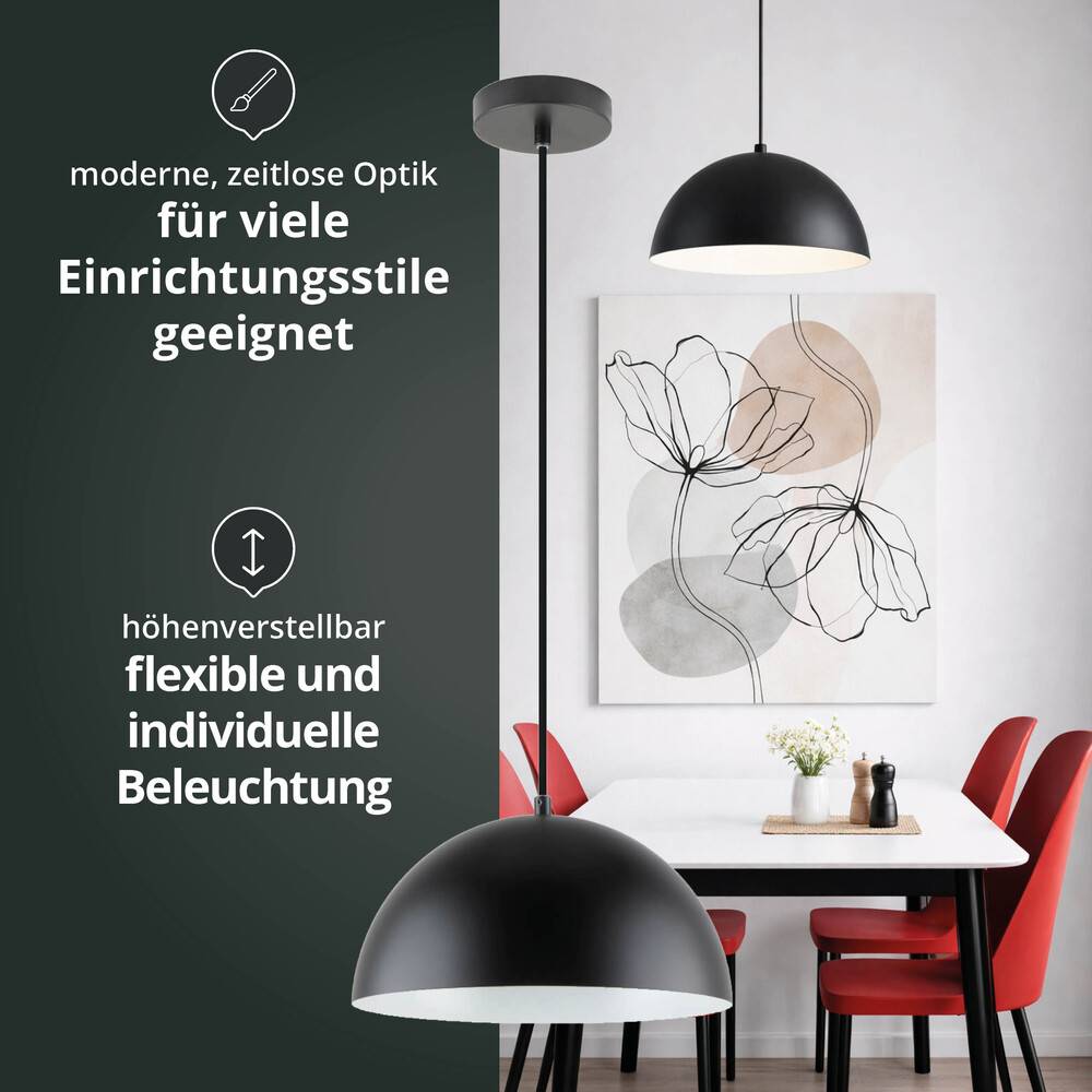 LED Universum 24301 Pendelleuchte "Jada" schwarz