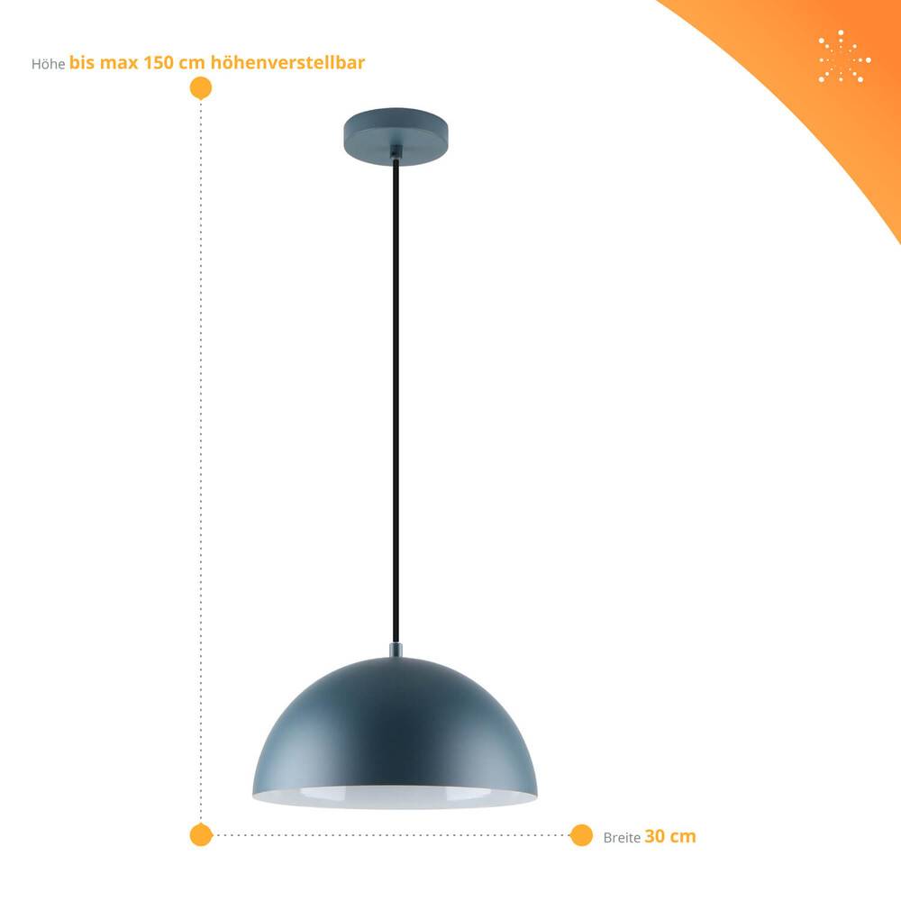 LED Universum 24305 Pendelleuchte "Jada" petrol