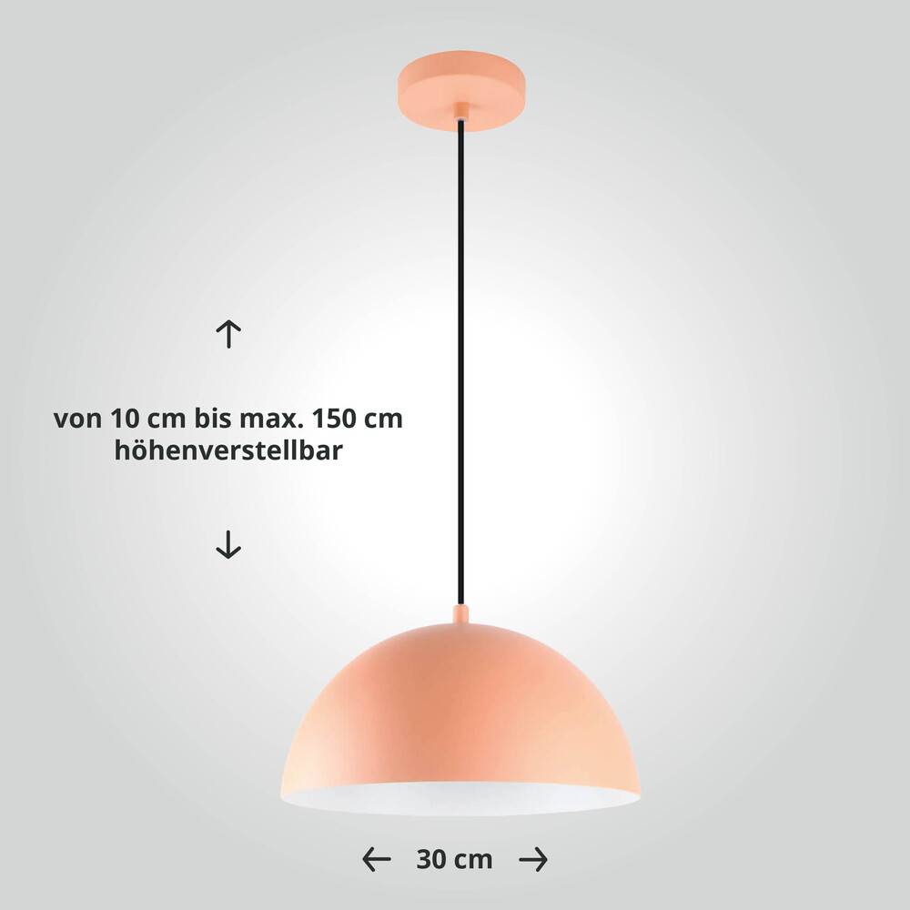 LED Universum 24306 Pendelleuchte "Jada" coral