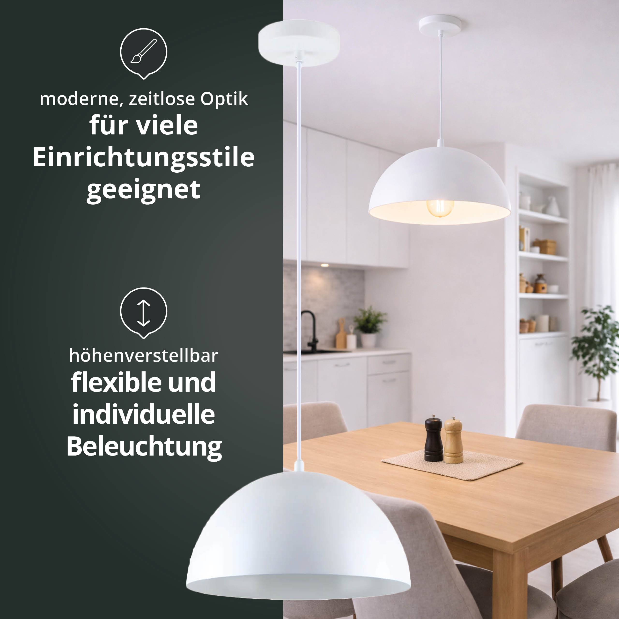 LED Universum 24300 Pendelleuchte "Jada" weiß