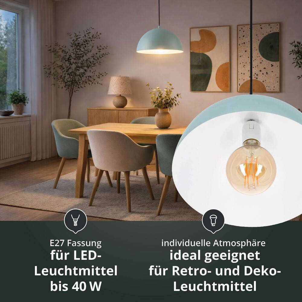 LED Universum 24304 Pendelleuchte "Jada" mint