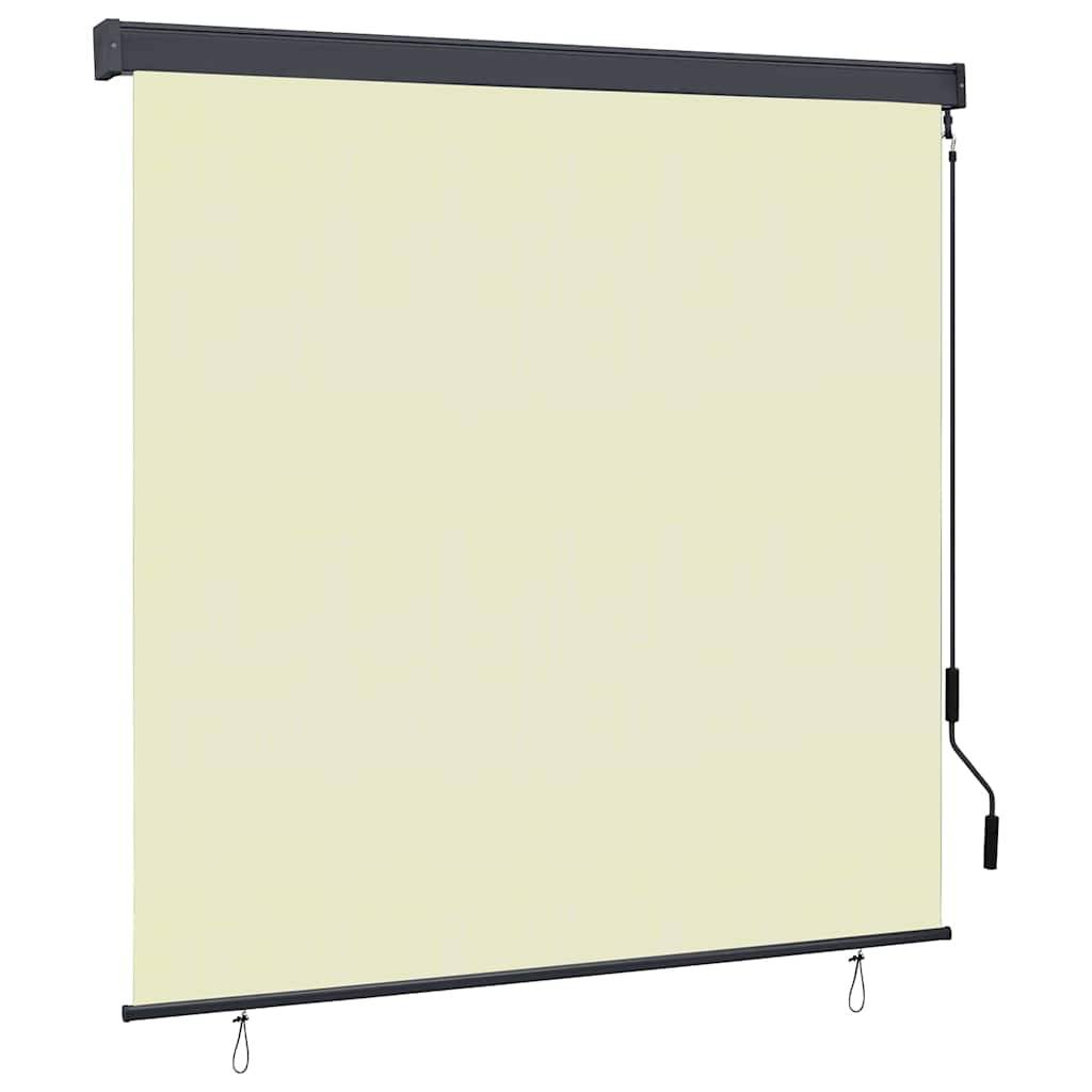 vidaXL Rollo Creme 180 x 250 cm Stoff und Aluminium