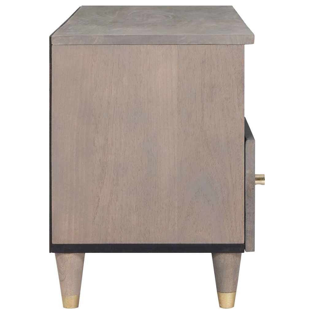 Ein Beistelltisch mit rechteckigem Design, versehen mit einer hellen Holzoberfläche, konisch zulaufenden Beinen und einem schlichten, minimalistischen Stil.