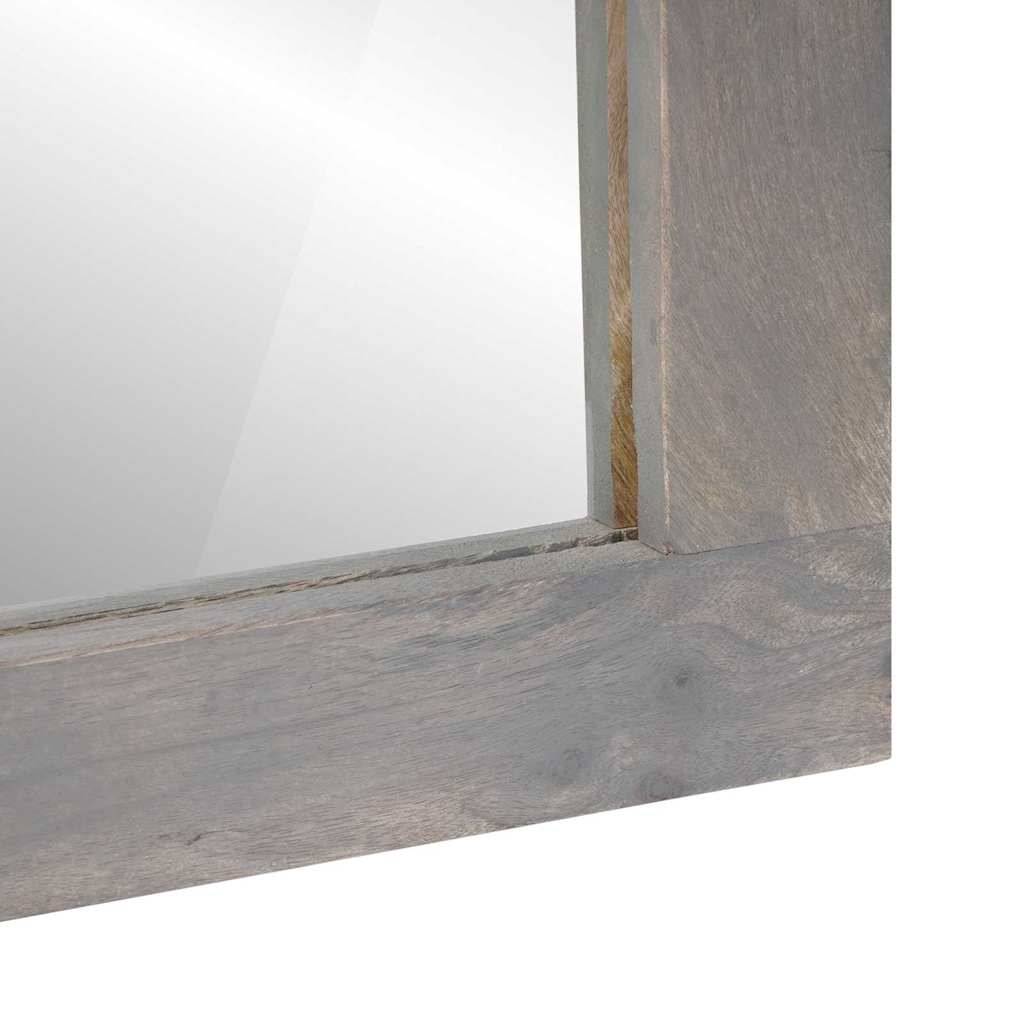 vidaXL Badezimmer Spiegel mit Spiegel Grau 70 x 50 x 2,5 cm