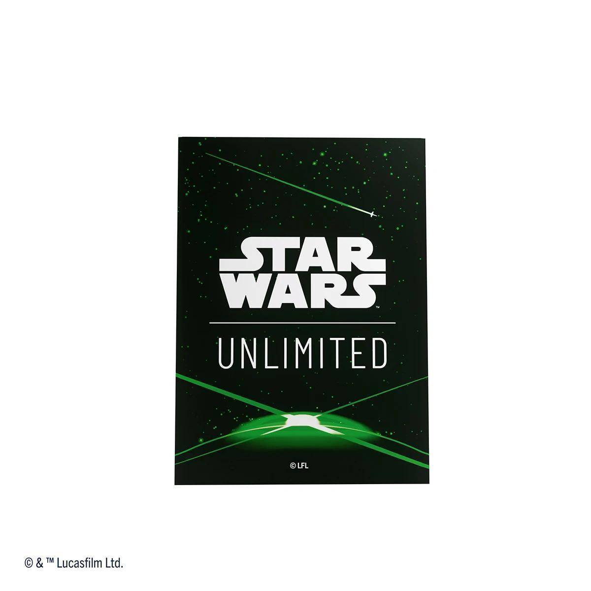 Star Wars Unlimited Premium Art Sleeves - Card Back Green (Einzelartikel)