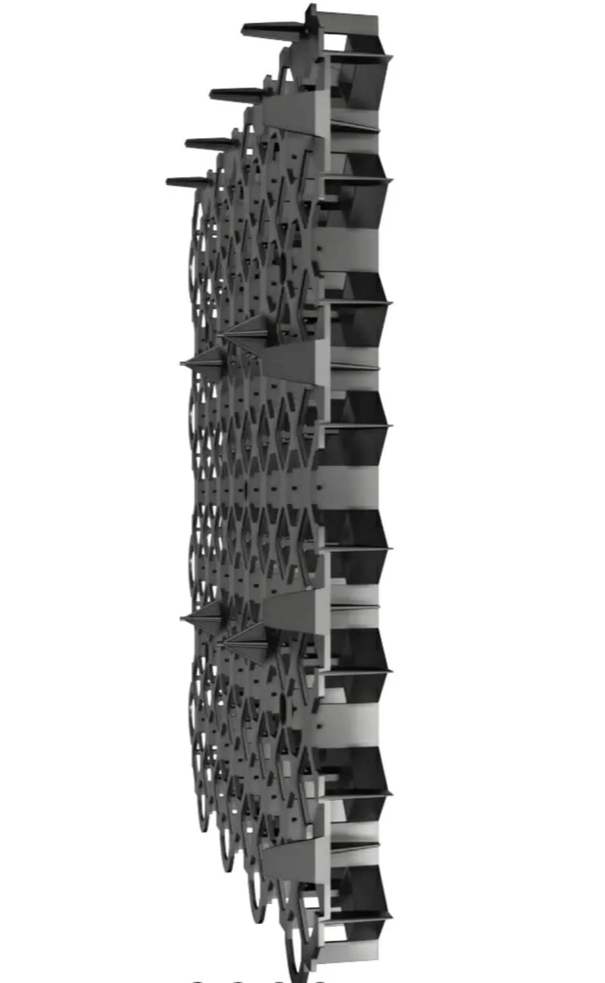 10er Set Kunststoff Rasengitter Schwarz