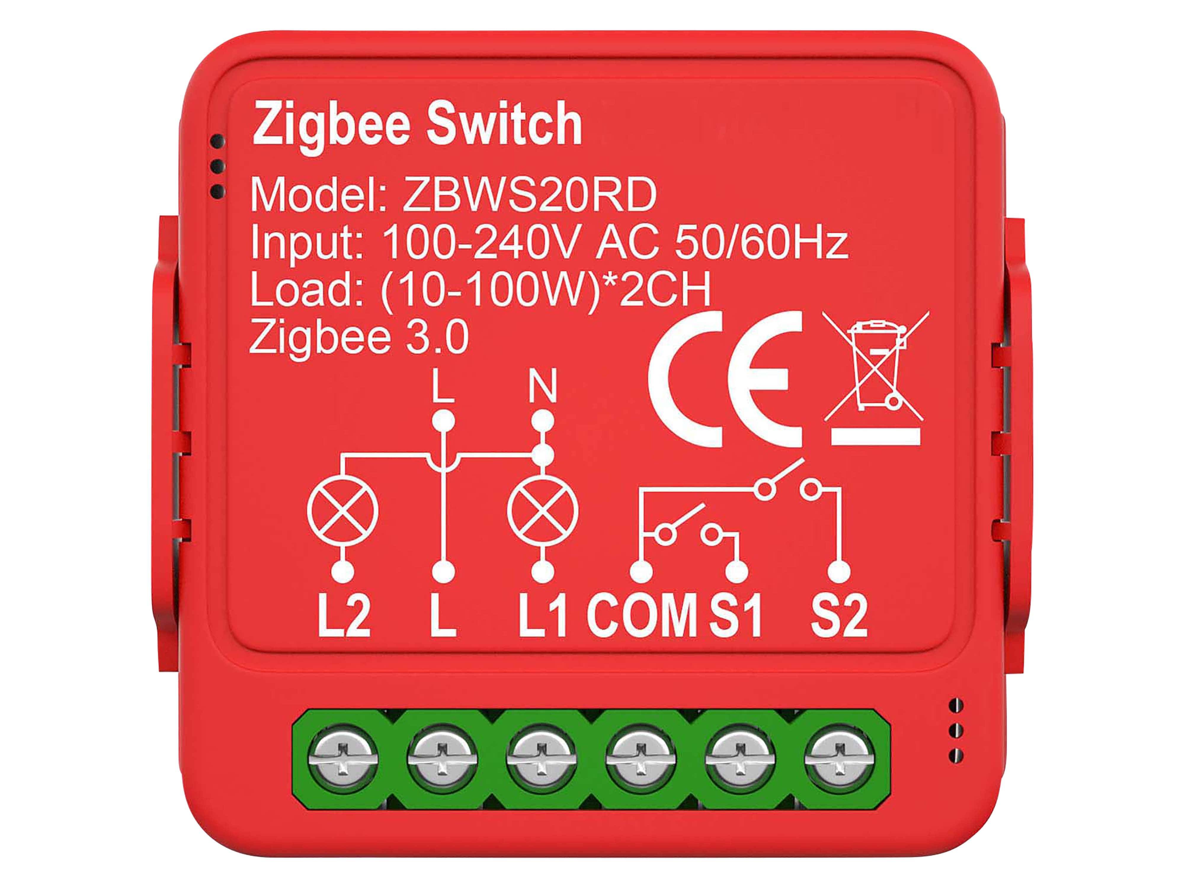 NEDIS Power Switch SmartLife, Einbaumodul, Doppelter Schalter