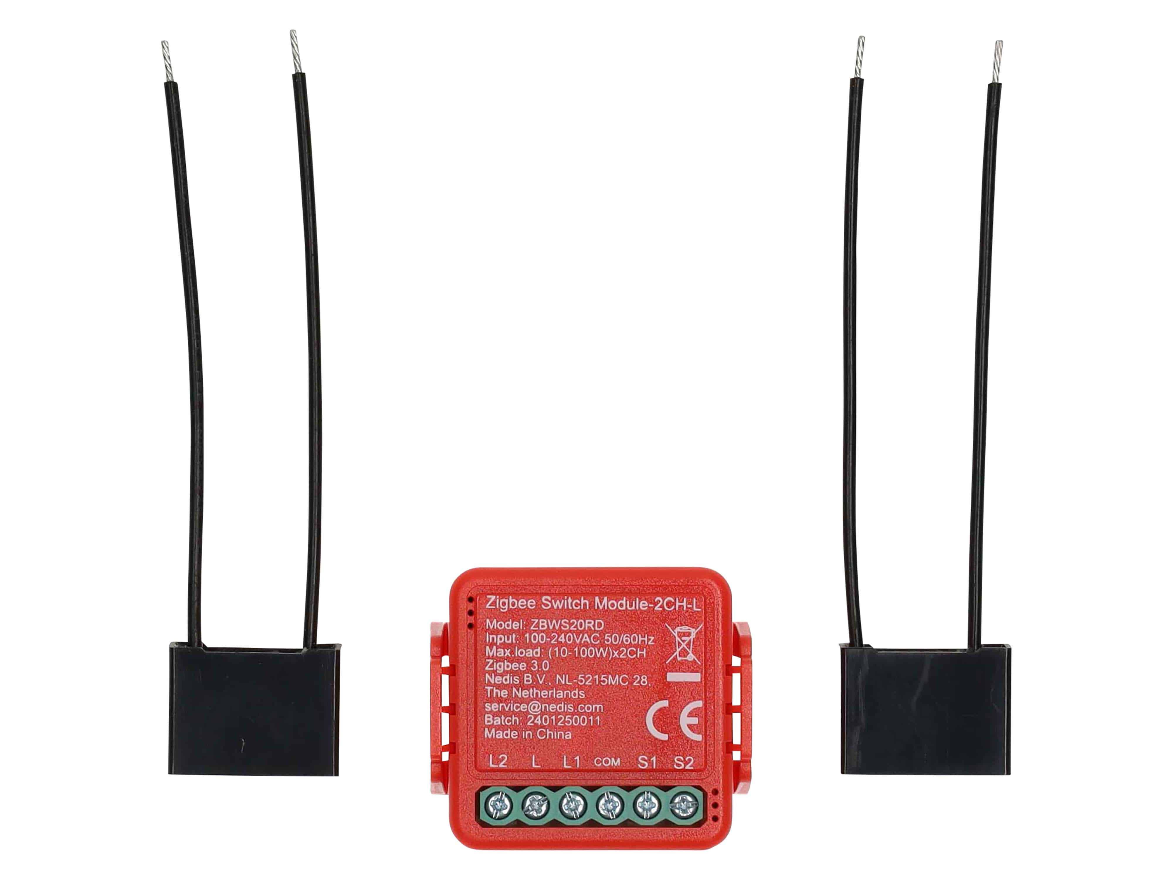 NEDIS Power Switch SmartLife, Einbaumodul, Doppelter Schalter