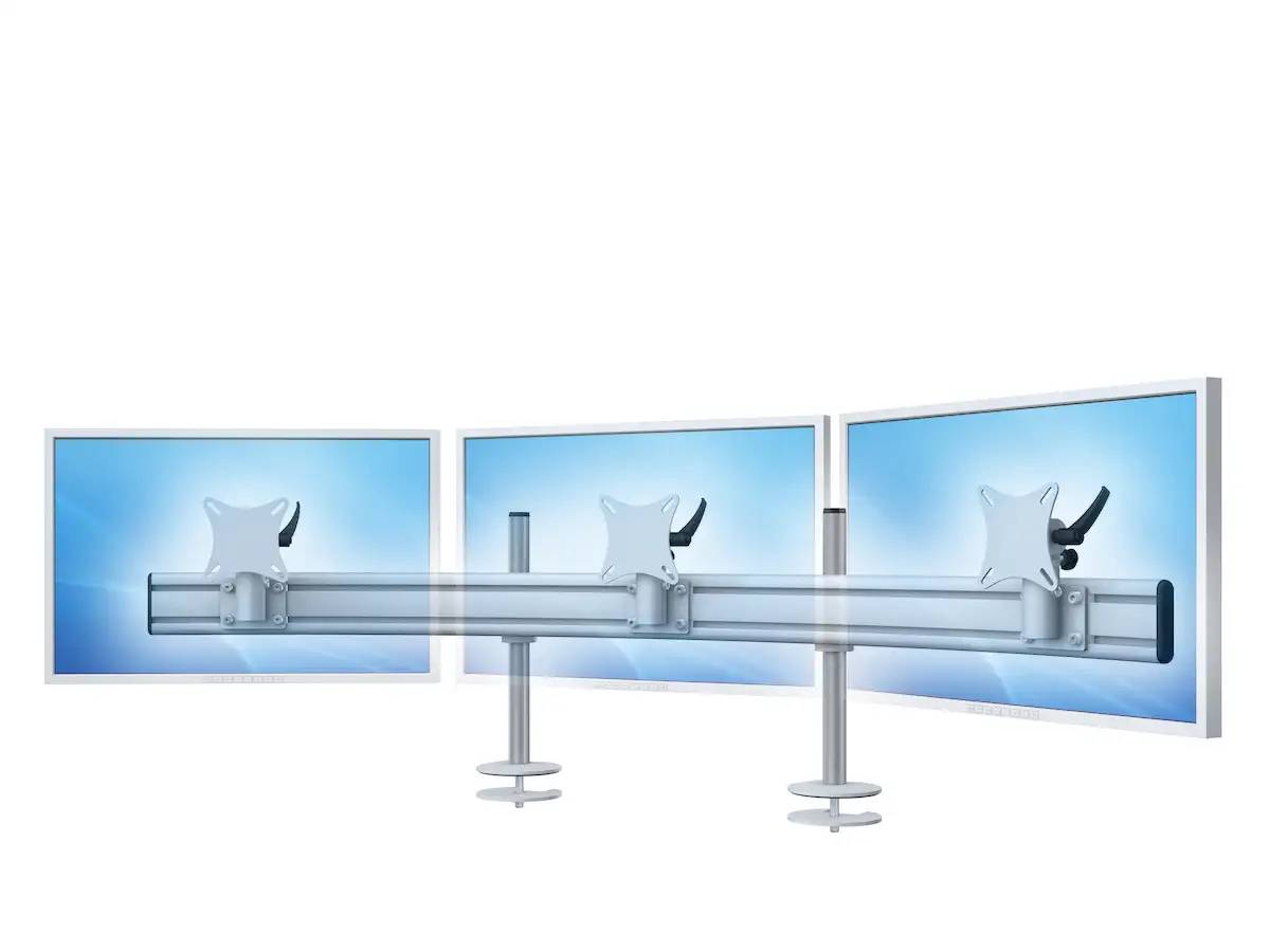 Para System Monitorhalterung für 3 Monitore Einbauadapter mit Kabelauslass (MA) 3er - 20''-24''