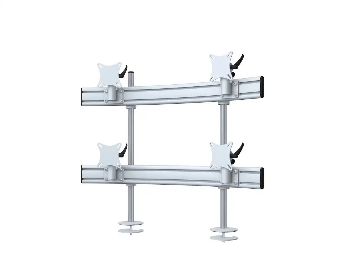 Para System Monitorhalterung für 4 Monitore Einbauadapter mit Kabelauslass (MA) 2+2 - 25''-32''
