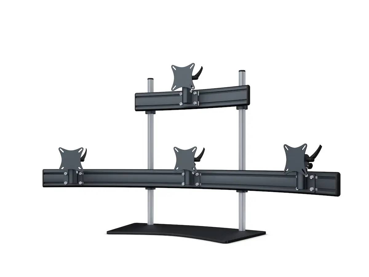 Para-System Monitorhalter für 4 Monitore mit Tisch-Stand 3+1 - 20&#039;&#039;-24&#039;&#039;