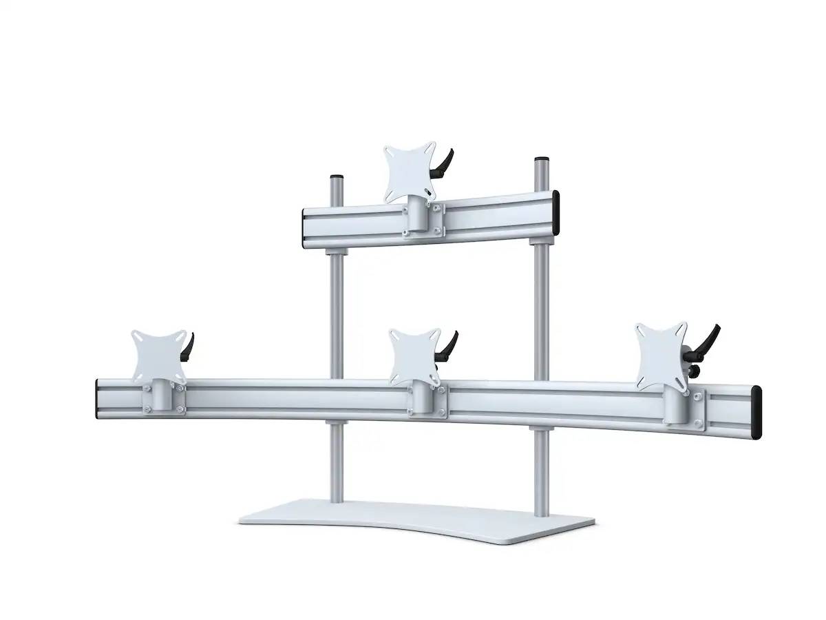 Para-System Monitorhalter für 4 Monitore mit Tisch-Stand 3+1 - 20&#039;&#039;-24&#039;&#039;