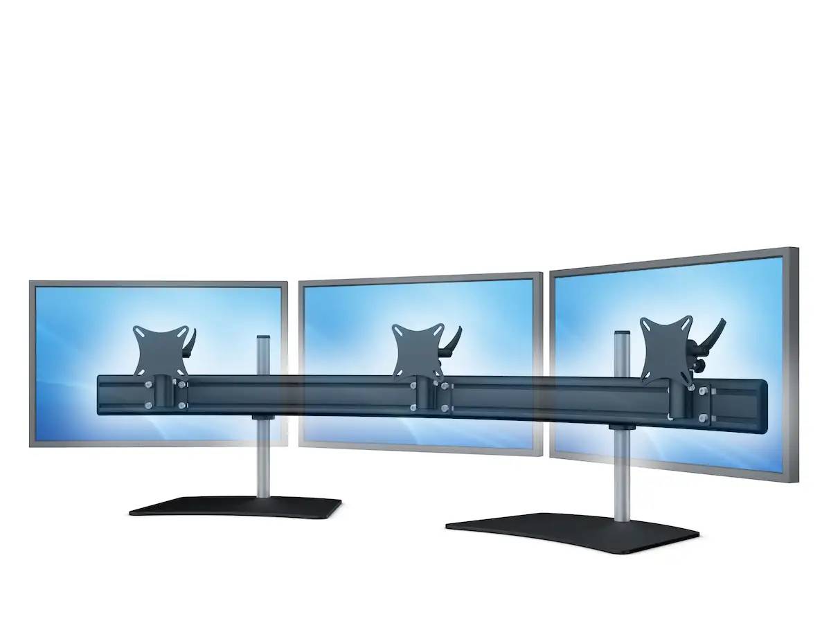 Para-System Monitorhalter für 3 Monitore mit Tisch-Stand 3er - 25"-32"