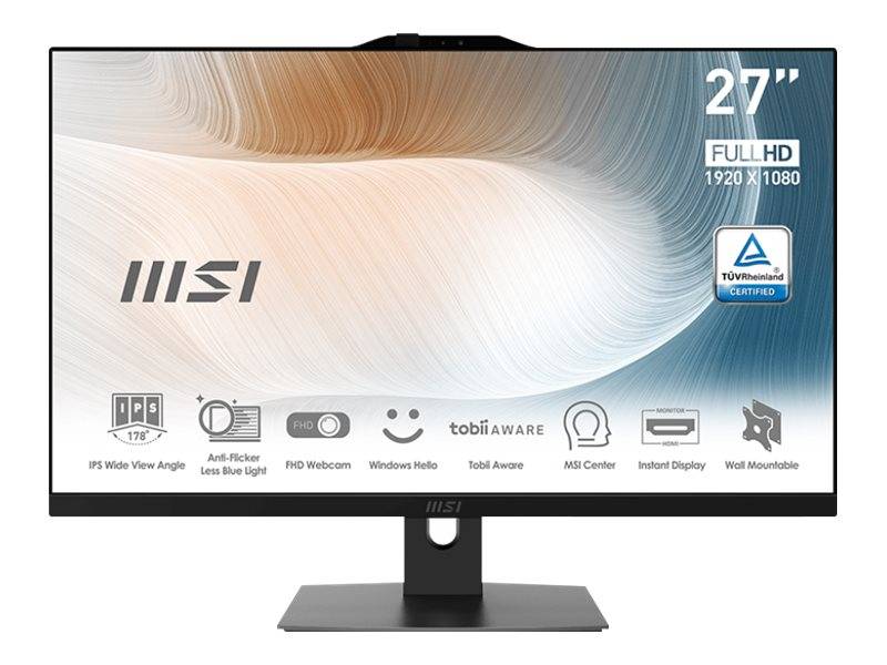MSI Modern AM272P 12M-1063AT All-in-One schwarz 27" (68,6cm) FHD Display, Intel