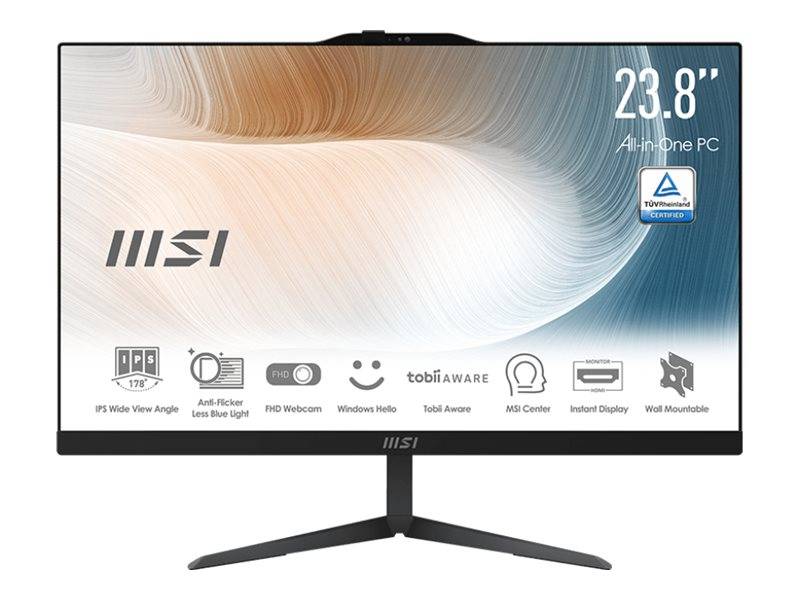 MSI Modern AM242 12M-1629XDE All-in-One schwarz 23.8" (60,5cm) FHD Display,