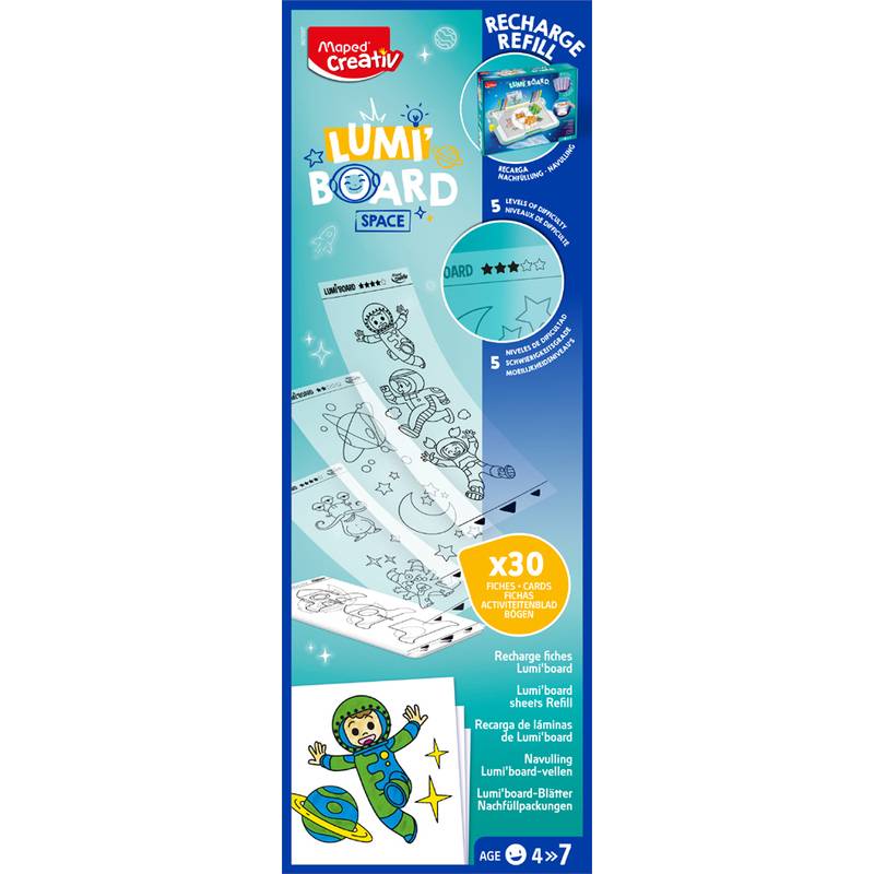 Maped Creativ Nachfüllpackung "Weltraum" für LUMI BOARD