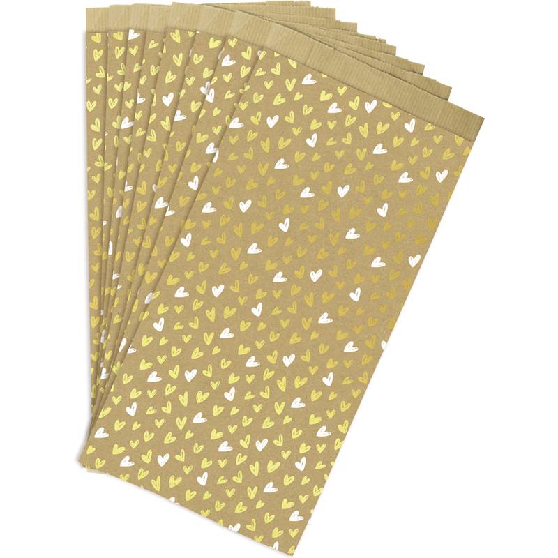 Clairefontaine Papiertüten mit Blockboden "Herzen"