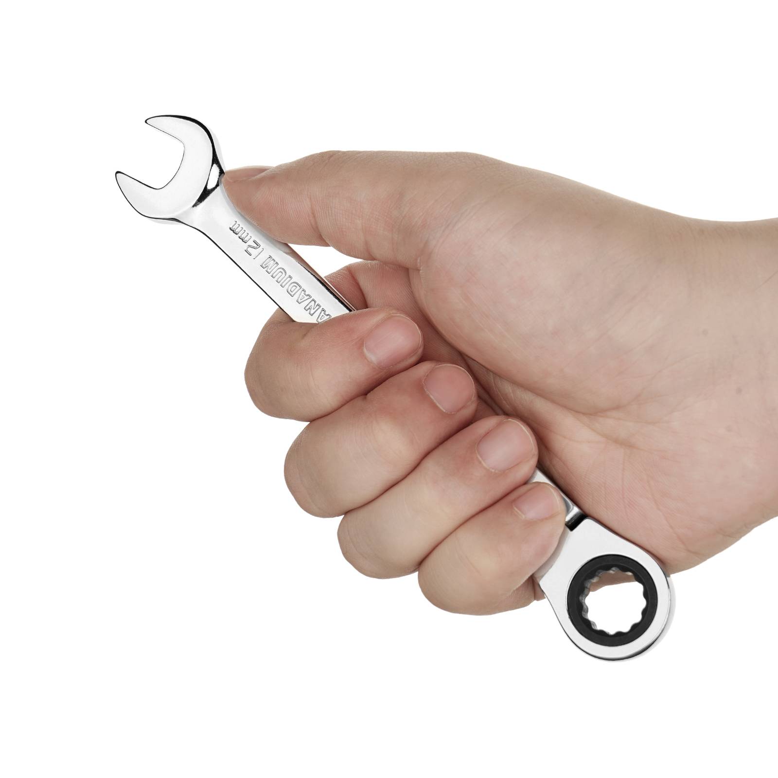 Jetech 12mm Flexkopf-Ratschenschlüssel, CR-V Stahl, 12-Punkt-Design, 72-Zahn-Ratsche