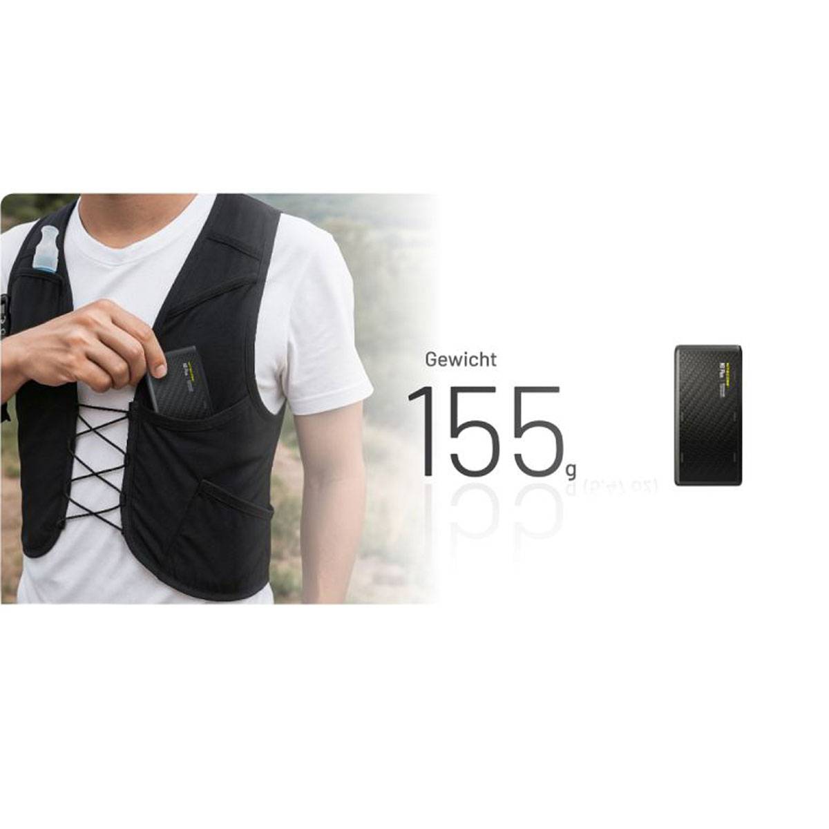 Nitecore Powerbank NB Plus 10.000mAh - Schwarz