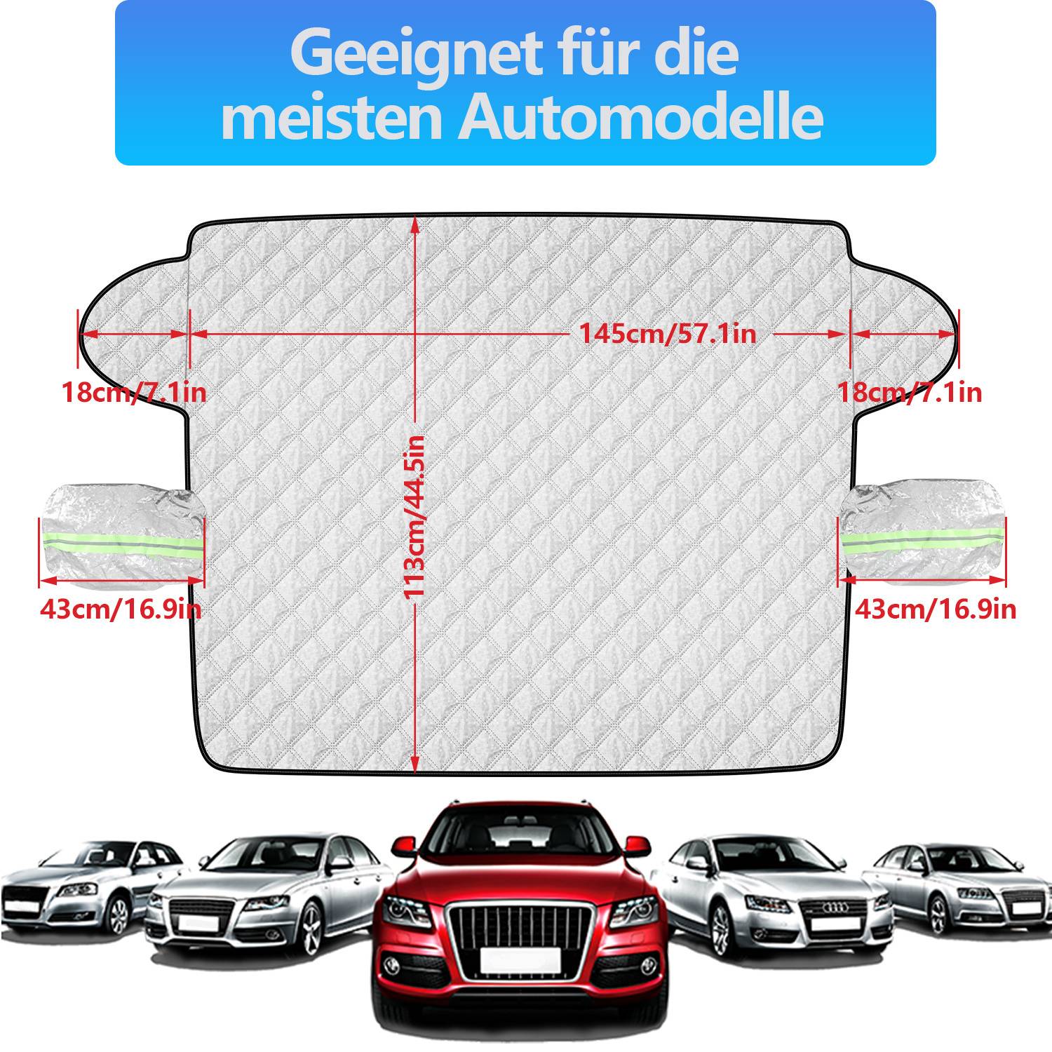 Scheibenabdeckung Auto Windschutzscheibenabdeckung Frontscheibenabdeckung Winter Scheibenabdeckung Auto Frostabdeckung Sonnenschutz
