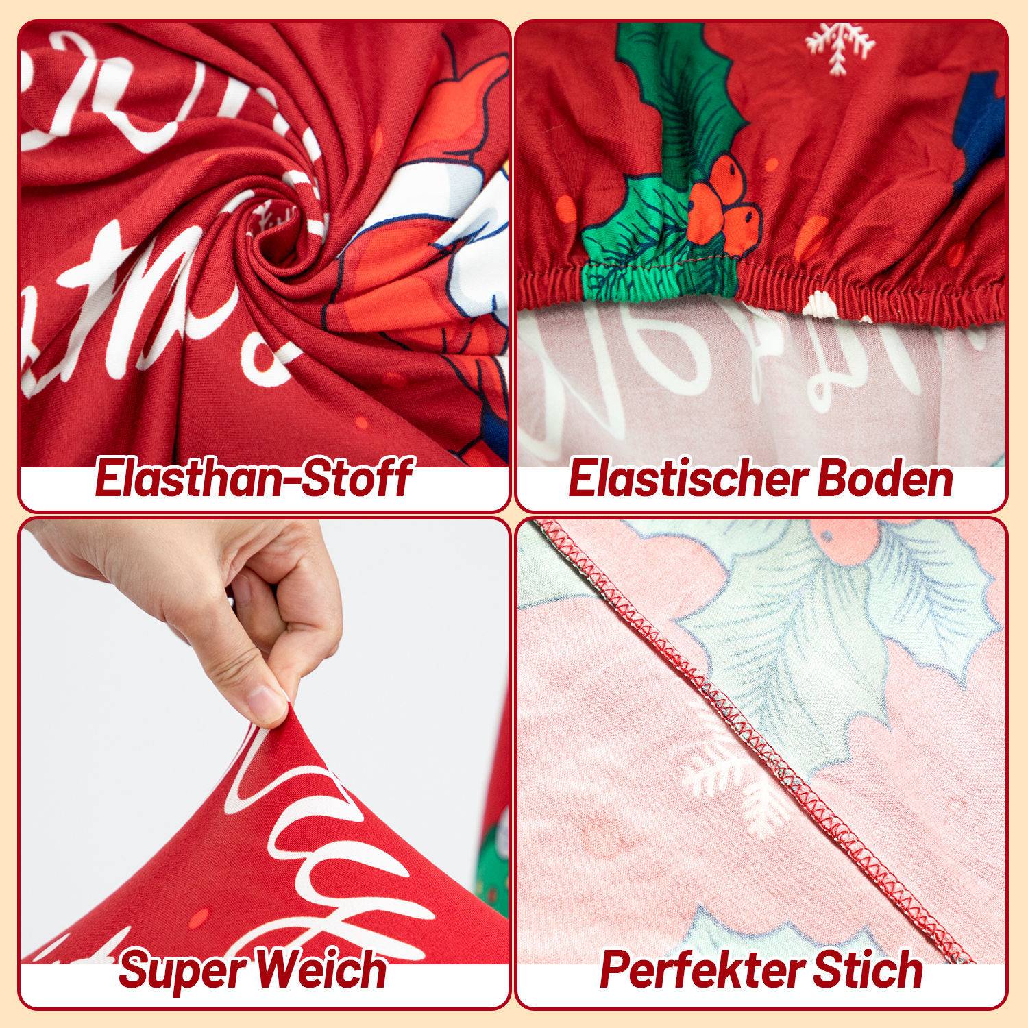 Stuhlhussen Weihnachten Weihnachten Stuhlbezug Digitaldruck Elastische Sitzbezüge Stretch Hohe Rückenlehne Schonbezüge für Christmasel Bank 12er
