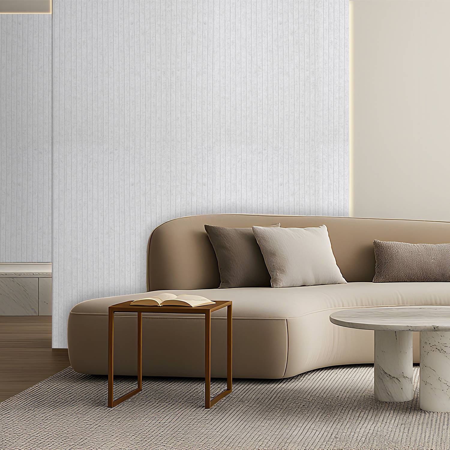 4 Stück Akustikplatten selbstklebend Schallschutzplatten Hohe Dichte Wandpaneel Hellgrau